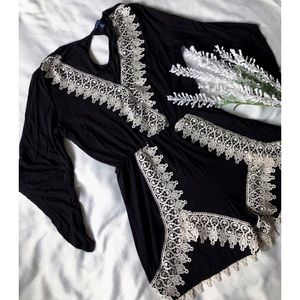 Urban Planet Long-Sleeve Black Romper